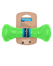 PULLER PitchDog Game barbell lime green haltère pour chien vert lime 7x19 cm