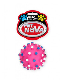 PET NOVA Dog Lifestyle Balle avec languettes 7cm rose