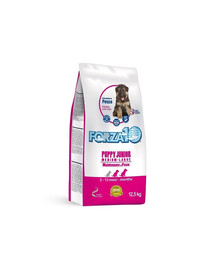 FORZA10 M/L Maintenance Puppy Junior avec poisson nourriture sèche pour chiots de races moyennes et grandes 12,5 kg