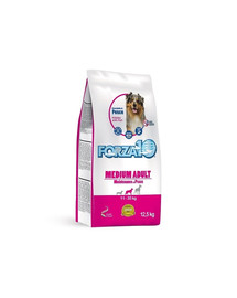FORZA10 Medium Maintenance avec poisson aliments secs pour chiens adultes de taille moyenne 12,5 kg