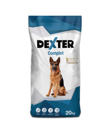 REX Dexter Complete 20kg aliments secs pour chiens adultes de grande race