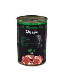 FITMIN For Life dog pate pâté d'agneau pour chiens 400 g
