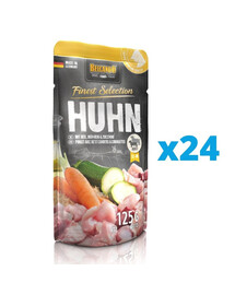 BELCANDO Finest Selection Poulet, riz, carottes et courgettes 24x125g nourriture humide pour chien