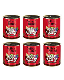 DOLINA NOTECI Superfood Beef&Goose Aliment humide avec du boeuf et du coeur d'oie pour chiens adultes 6x800 g