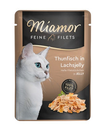 MIAMOR Feline Filets sachet de gelée de thon et de saumon 100 g