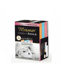 MIAMOR Ragout Royale Multibox 12 x 100 g dinde, saumon et veau en gelée