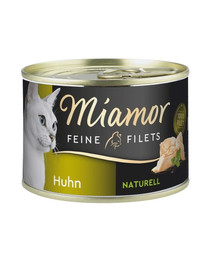 MIAMOR Feline Filets filets de poulet dans leur propre sauce 156 g