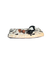 TRIXIE Tanière beige avec empreintes de pattes 120 x 75