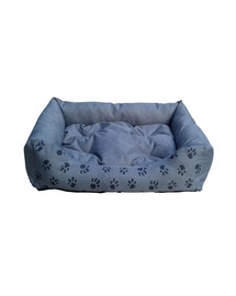 FERA Panier canapé-lit avec coussin 64 x 48 cm cendré avec des pattes