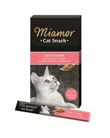MIAMOR Crème au saumon pour chats 6 x 15 g