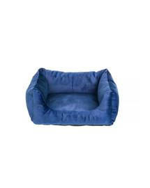 FERA Glamour canapé-lit rectangulaire bleu M 55x65x25 cm