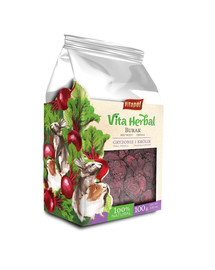 VITAPOL Vita Herbal Betterave rouge pour rongeurs et lapins 100 g