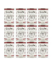 GUSSTO Cat Fresh Wild Boar 12x400 g - nourriture humide pour chats au sanglier