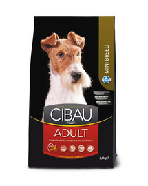 FARMINA Cibau Adult Mini - pour chiens adultes de petites races - 2,5 kg