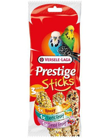 VERSELE-LAGA Prestige Sticks Budgies Triple Variety Pack 90 g Pour les perruches