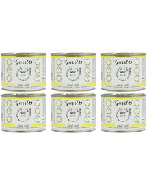 GUSSTO Cat Fresh Calf 6x200 g - nourriture humide pour chat au veau