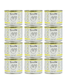GUSSTO Cat Fresh Calf 12x200 g - nourriture humide pour chat au veau