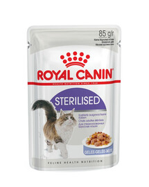 ROYAL CANIN Sterilised émincé en gelée - nourriture humide pour chats adultes stérilisés 24 x 85 g