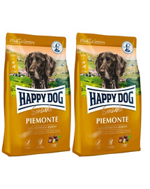 HAPPY DOG Supreme Piemonte - canard, châtaigne, poisson 8 kg (2 x 4 kg)