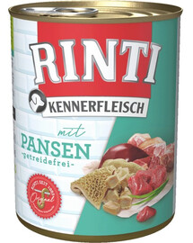 RINTI Kennerfleisch Rumen - avec du rumen - 12 x 800 g