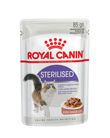 ROYAL CANIN Sterilised 48x85 g nourriture humide en sauce pour chats adultes stérilisés