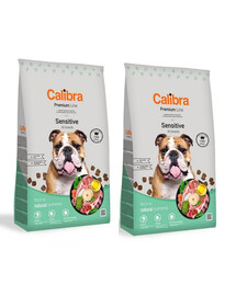 CALIBRA Dog Premium Gamme Sensitive 24 kg (2 x 12 kg)