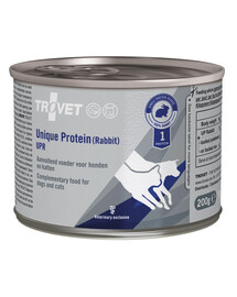 TROVET Unique Protein Rabbit UPR Aliment complémentaire pour chiens et chats avec lapin 6x200 g