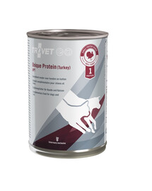 TROVET Unique Protein Turkey UPT Aliment complémentaire pour chiens et chats avec de la dinde 12x400 g
