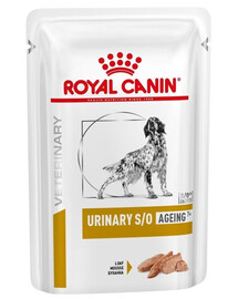ROYAL CANIN Urinary S/O Ageing +7 Aliment humide pour chiens de plus de 7 ans ayant des problèmes urinaires 24x85 g
