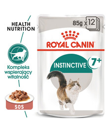 ROYAL CANIN Instinctive chat de +7 ans fins morceaux trempés dans la sauce 24x85g
