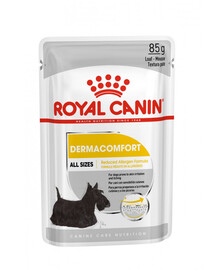 ROYAL CANIN Dermacomfort Aliment humide pour chiens adultes sujets aux irritations cutanées et aux démangeaisons 48x85 g