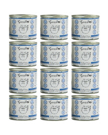 GUSSTO Cat Fresh Turkey & Tuna 12x200 g - nourriture humide pour chat à la dinde et au thon