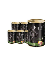 DOLINA NOTECI PIPER Avec du cerf et du potiron nourriture humide pour chiens adultes 12x800 g