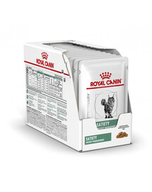 ROYAL CANIN Satiety Weight Management Aliments humides pour chats adultes obèses ou en surpoids 24x85 g