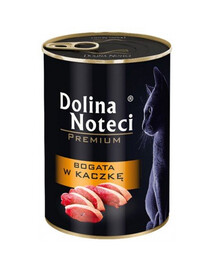 DOLINA NOTECI Premium - riche en canard pour chats adultes - 400 g
