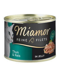 MIAMOR Feline Filets Thon et riz en gelée 185 g