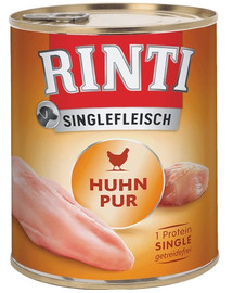 RINTI Singlefleisch Chicken Pure au poulet 6x400 g + cuillère GRATUITE
