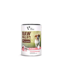 VETEXPERT Raw Paleo - Pâtée de porc pour chiots - 400g