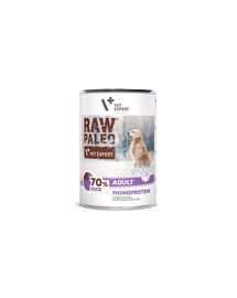 VETEXPERT Raw Paleo - Pâtée de canard pour chiens adultes - 400g