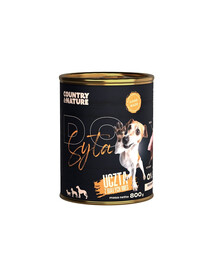COUNTRY&NATURE Un festin de viandes blanches - nourriture humide pour chiens adultes 800 g