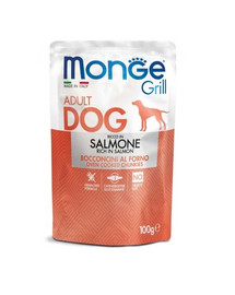 MONGE Grill Dog Saumon 100g