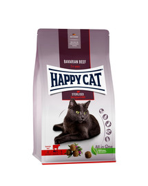 HAPPY CAT Sterilised Boeuf bavarois 10 kg pour chats sterilisés