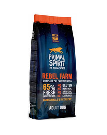 PRIMAL SPIRIT Rebel Farm Croquettes semi-souples au poulet et poisson pour chiens 12 kg