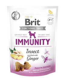 BRIT Care Dog Functional Snack immunity insect - Des friandises à base d'insectes pour renforcer l'immunité de votre chien - 150 g