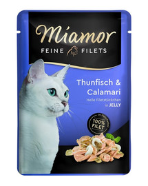 MIAMOR Feine Filets Filets de thon et de calamar sachet de 100 g