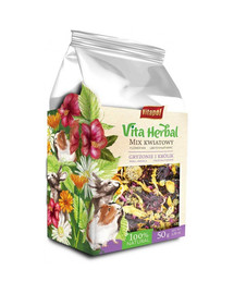 VITAPOL Vita Herbal Mix floral pour les rongeurs et les lapins 50g