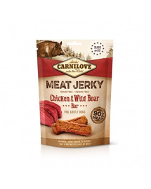 CARNILOVE Meat Jerky Chicken & wild boar 100g poulet et sanglier