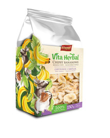 VITAPOL Chips de banane pour rongeurs 150g