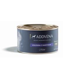 ADDVENA Nourriture humide au boeuf et aux légumes 410g