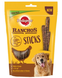 PEDIGREE Ranchos Sticks 600 g (10 x 60 g) friandises pour chiens au foie de poulet
